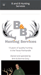 Mobile Screenshot of bbhuntingservices.com